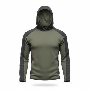 Men's Under Armour Coldgear Reactor Hoodie Pullover Black/Green -  Size XX-Large